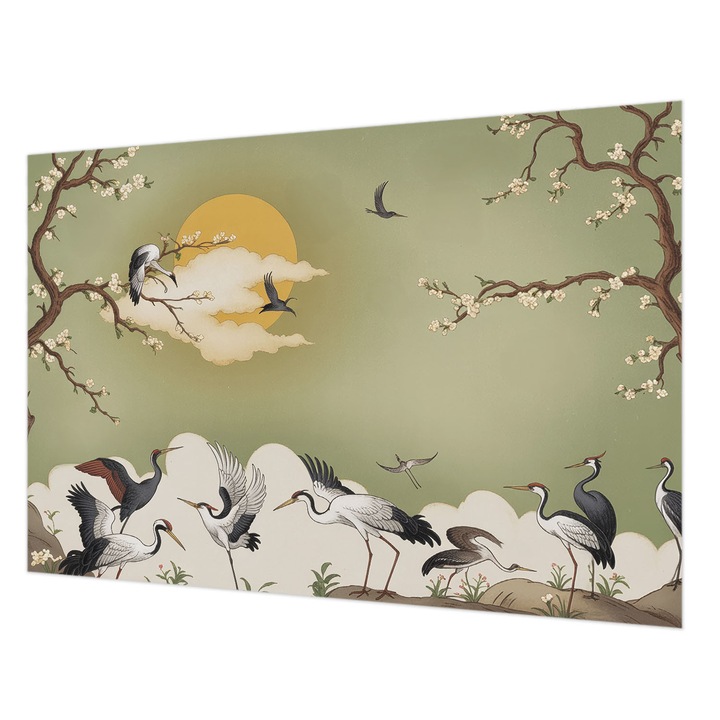 Fotótapéta Falra, Wallfluent, Elegáns természet, Zöld, 152 x 104 cm, Nem Szőtt, Öko, 010100060030000285130