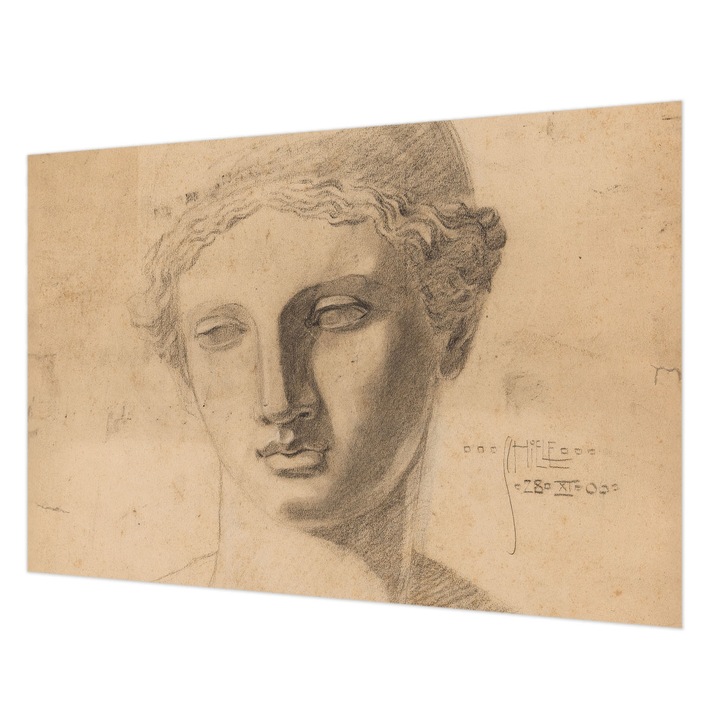 Tapéta Falra, Wallfluent, Női portré, Bézs, 152 x 104 cm, Nem Szőtt, Modern Dizájn, 010100060030000285401