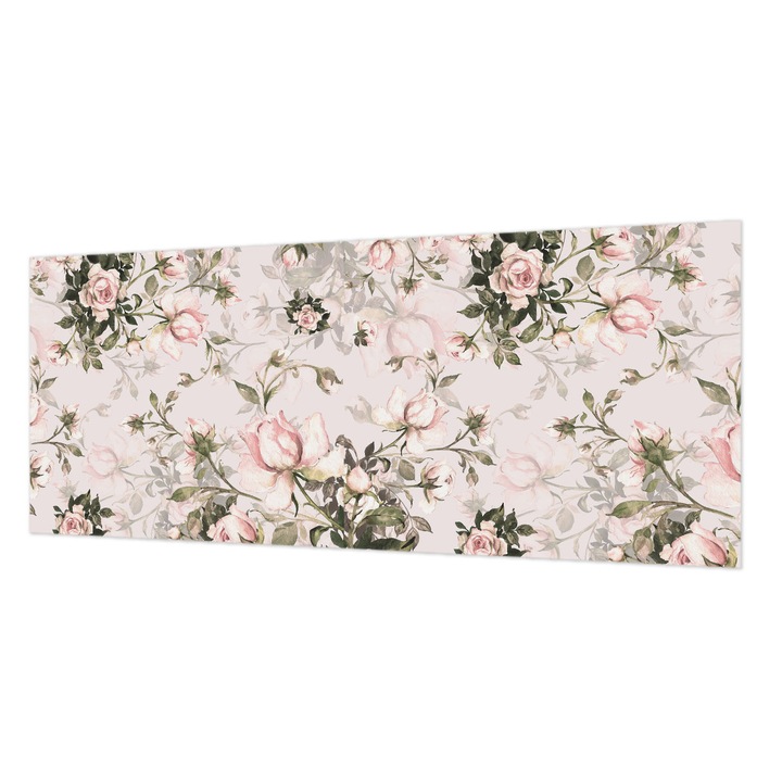 Tapet Vlies De Perete, Wallfluent, Model floral, Roz, 250 x 104 cm, Elegant, Pentru Uz Intern, 010100060050000011113