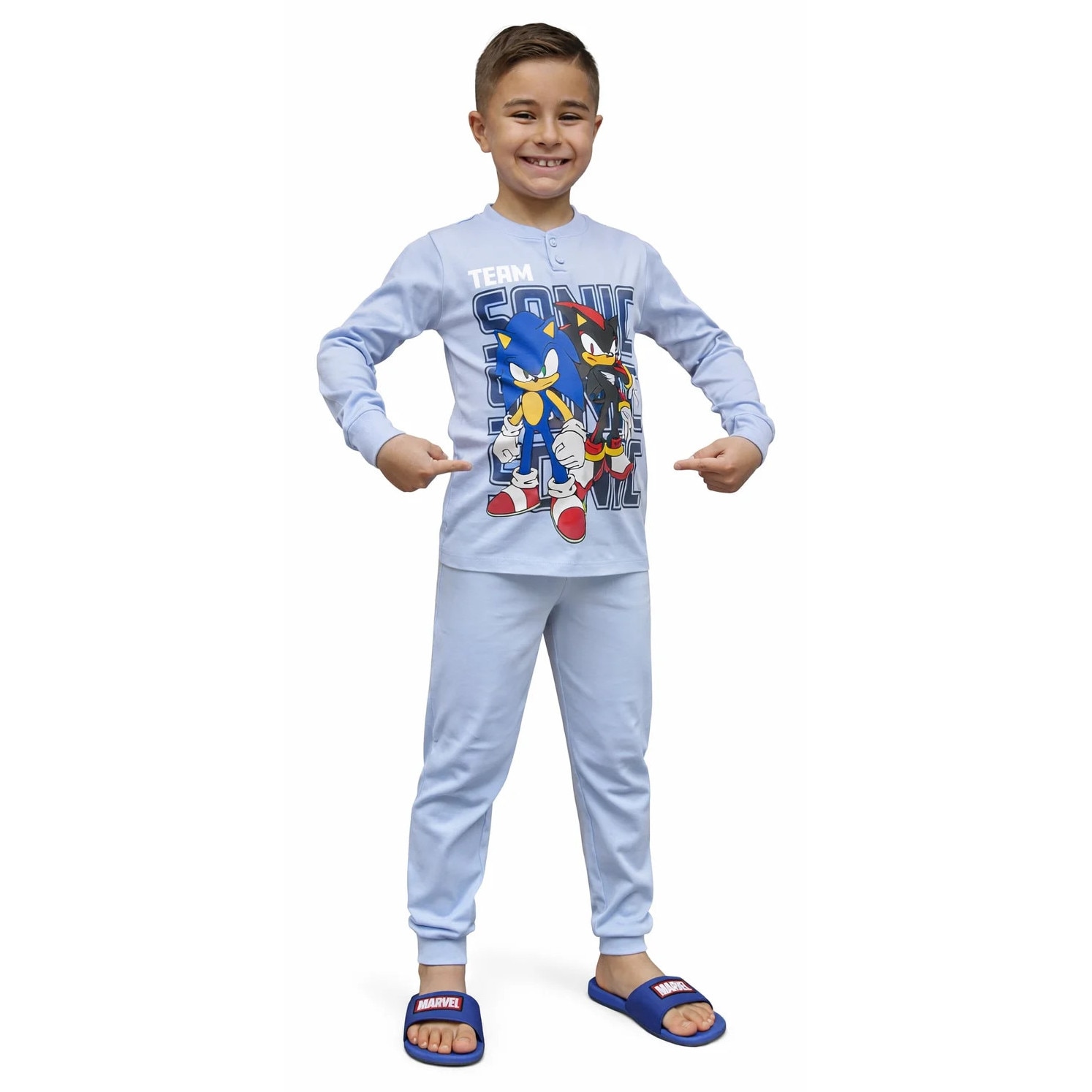 Pijamale copii Sonic SC40G4702, set 2 piese din bumbac 98-104 CM 3