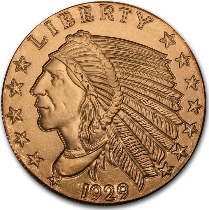 Moneda din Cupru - Indian Incas 5 oz