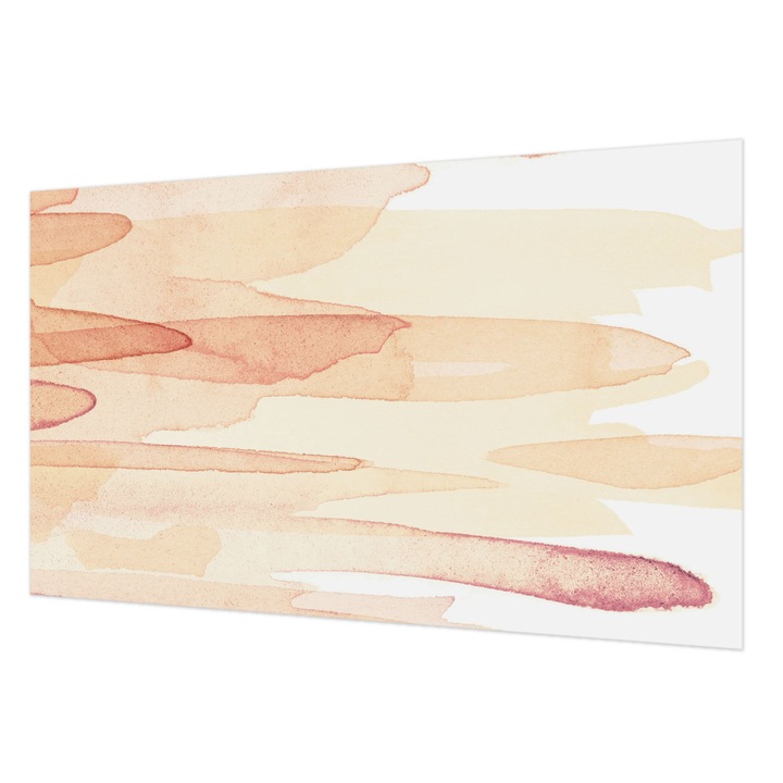 Dekor Tapéta, Wallfluent, Pasztell ecsetvonások, Bézs, 416 x 254 cm, Nem Szőtt, Modern Tapétatekercs, 010100060100000012093