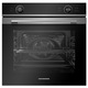 Cuptor incorporabil Heinner HBO-M7210GCDRC-GIX, 72L, 10 Functii, Clasa A+, Timer digital, Display touch, Grill, Ventilatie, Functie pizza, Functie dezghetare, Iluminare, Blocare display, Autocuratare catalica,Geam dublu detasabil, Sticla neagra+inox