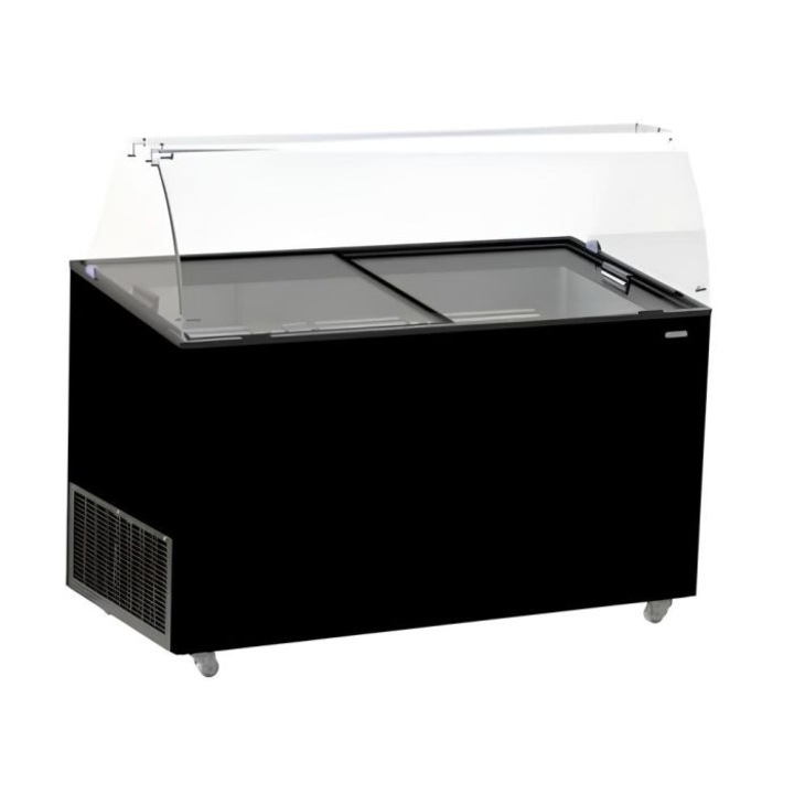 Vitrina de expunere pentru înghețată Combi, 8 compartimente 5L, JAVA BLACK, 1439x684x1229mm