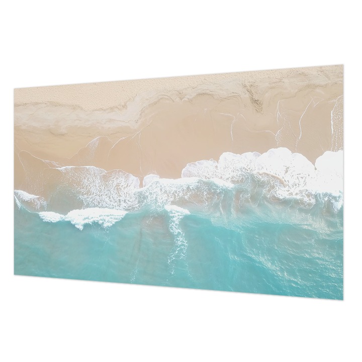 Rola Tapet Vlies De Perete, Wallfluent, Valuri urlatoare, Bej, 416 x 254 cm, Art Deco, Ecologic, 010100060100000285060