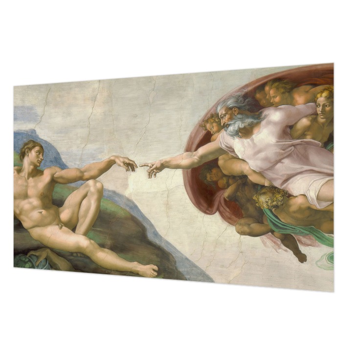 Fototapet Wallfluent, Contact spiritual, Bej, 416x254cm, Art Deco, pentru uz intern