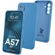 Husa Bizon Soft Case pentru Galaxy A57 5G, albastru