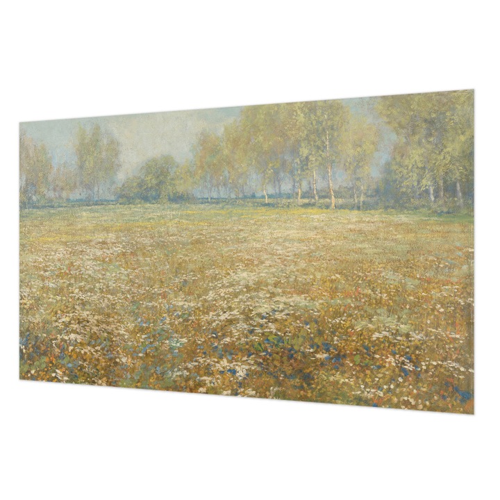 Rola Tapet Vlies De Perete, Wallfluent, Camp inflorit, Verde, 416 x 254 cm, Decorativ, Pentru Birou, 010100060100000285612