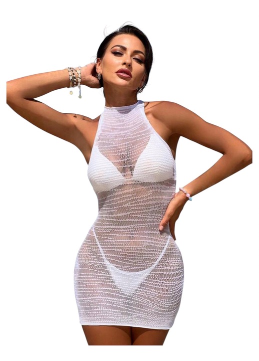 Strandruha, fehér, one size