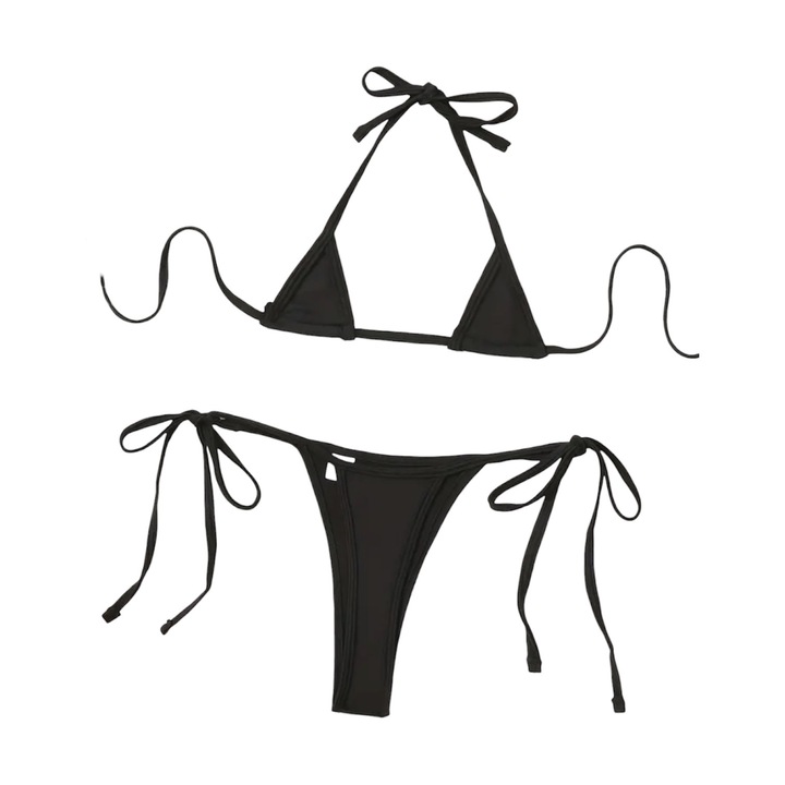 Секси комплект от 2 части, черен, S INTL