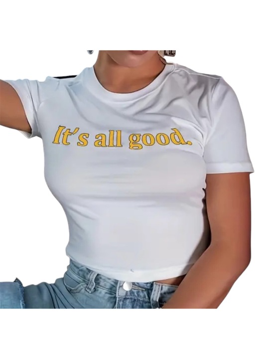 Női póló Urban Chic, fehér, S méret