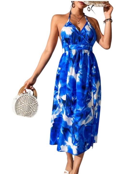 Rochie de damă Sunshine Glow, albastru, mărimea S, poliester-elastan