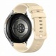 Szilikon szíj Huawei Watch GT2 / GT3 42mm, Samsung Galaxy Watch 4 / 5 / 6 / 7 / FE, Garmin Forerunner 165 / 245 / 55 / 645, Venu / SQ, Vivoactive 3 / 5 / Music, Amazfit Bip, GTR 42mm, GTS 2 / 3 / 4 / Mini modellekhez, BEST ACCESSORIES, 20mm, bézs