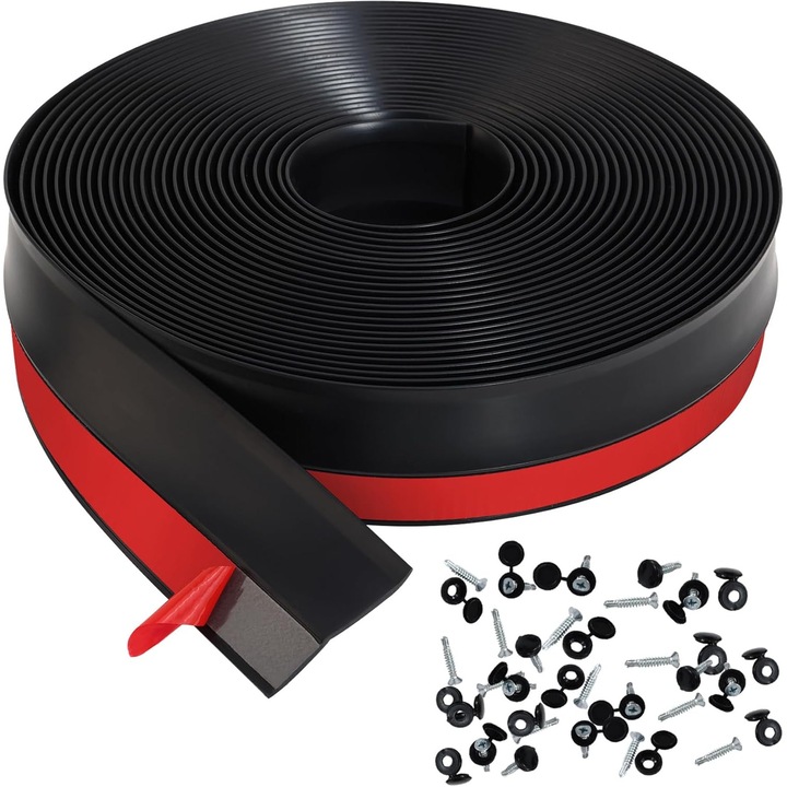 Garnitura siliconica autoadeziva pentru etansare goluri dintre usi si constructii, rola 10 ML