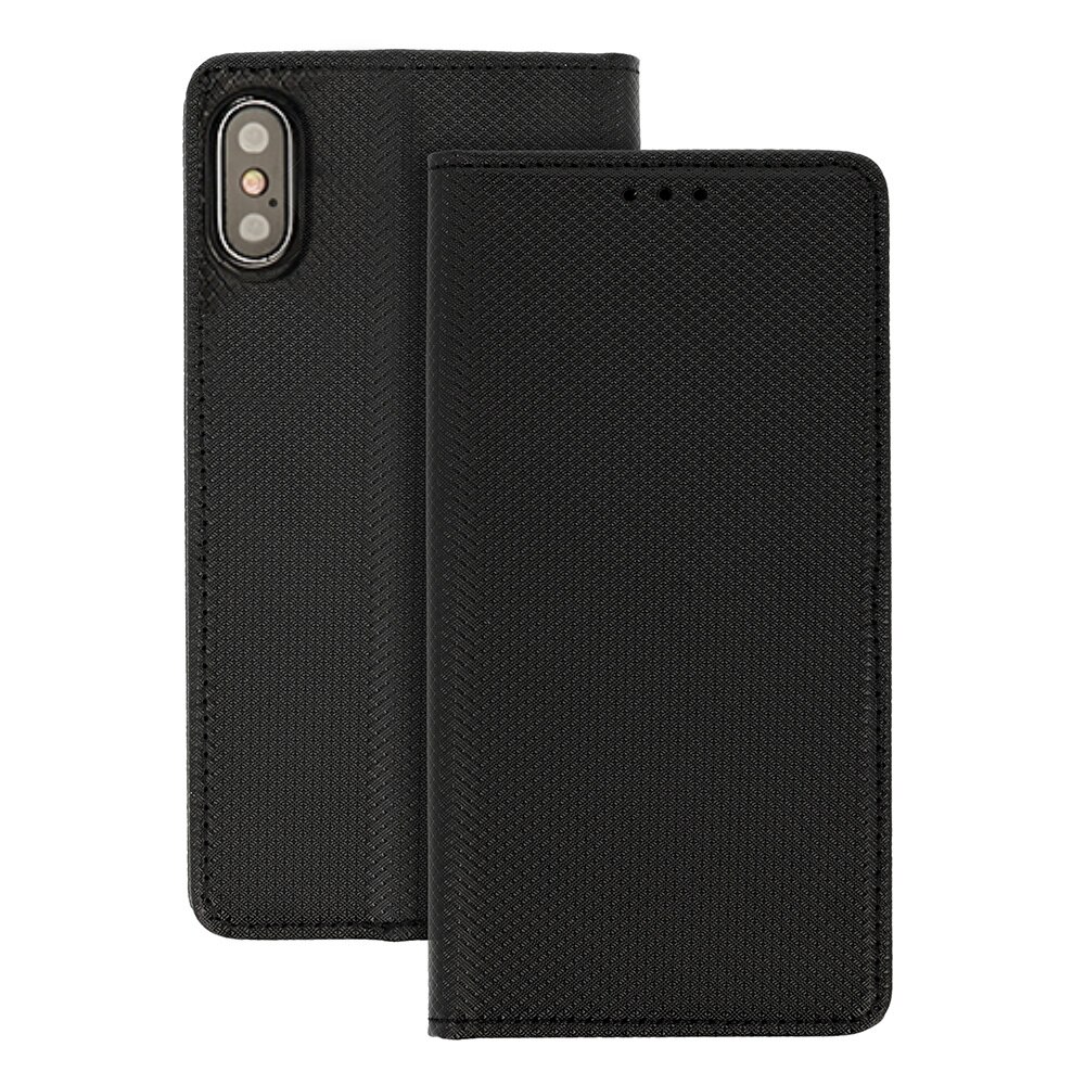 Husa flip Smart Book MAGNET pentru HUAWEI P SMART (2019) neagra