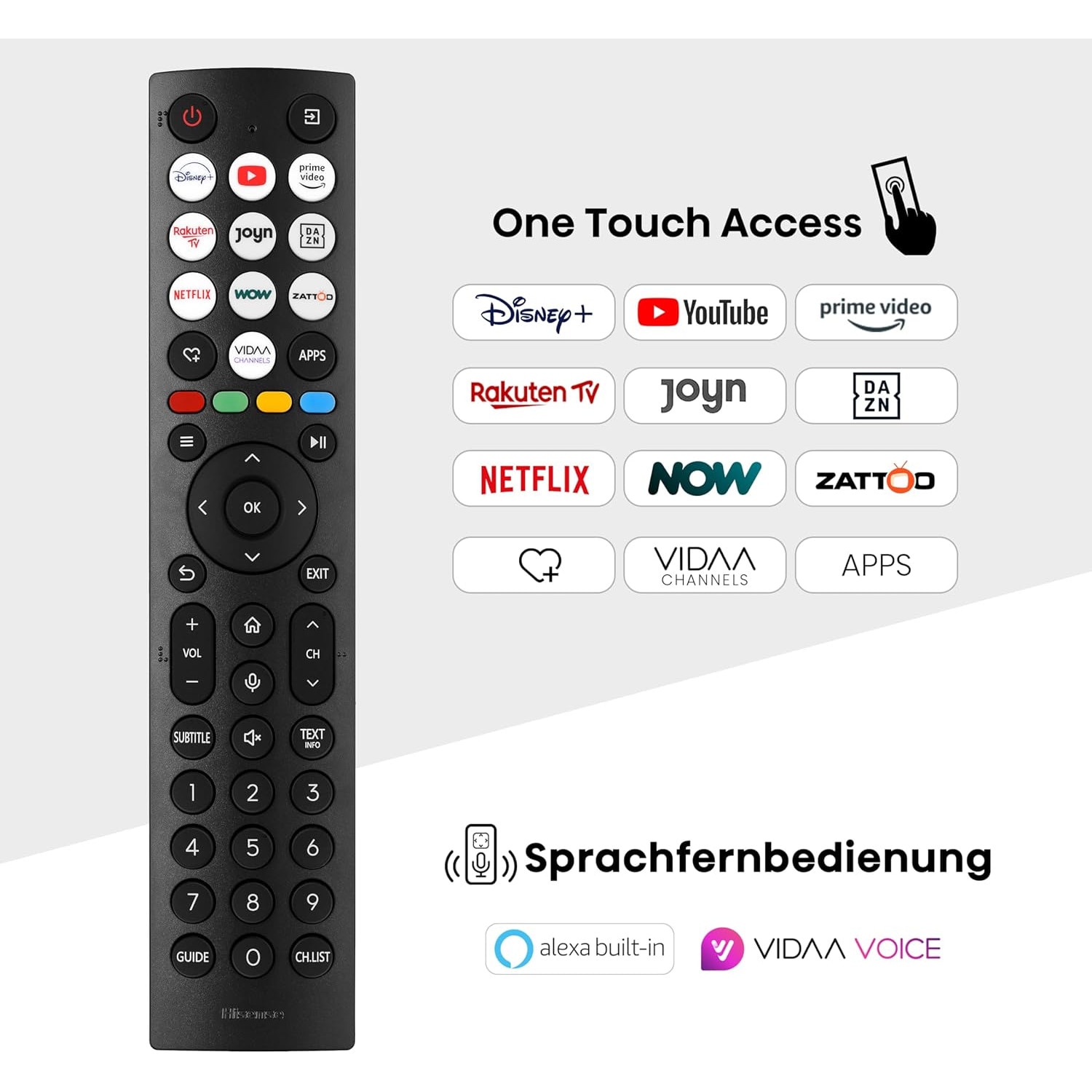 Televizor Smart TV Hisense 43E6Nt 4K UHD, Negru, 43 Inch, HDMI 2.1, Bluetooth