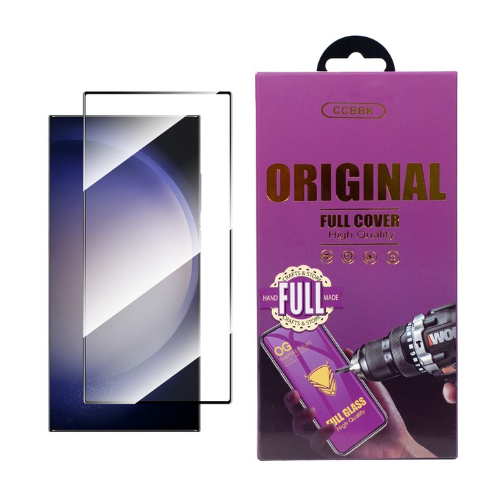 Стъклен Протектор OG за Samsung Galaxy S26 Ultra 5G, Anti Shock, Прозрачен/ Черен