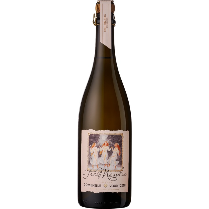 Vin Spumant Domeniile Vorniceni Spumant Trei Mandre, brut, 0.75l