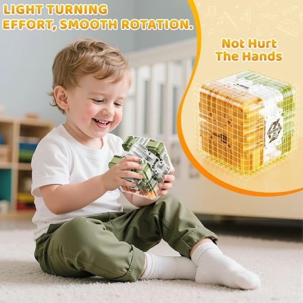 Cub logic portabil, Jojoy, THINKCUBE, plastic transparent, 7x7x7cm