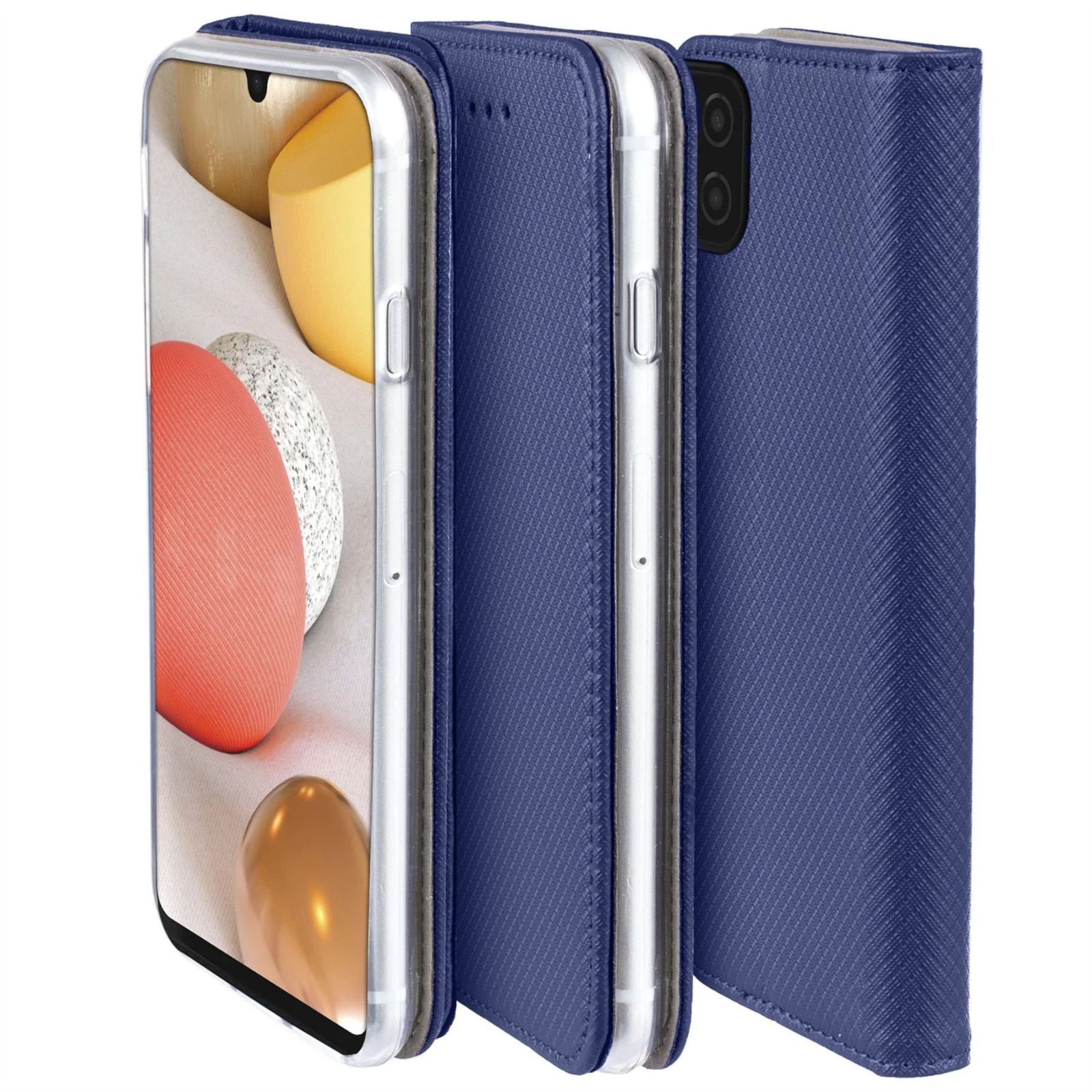 Husa Tip Carte pentru Samsung A57 Albastru