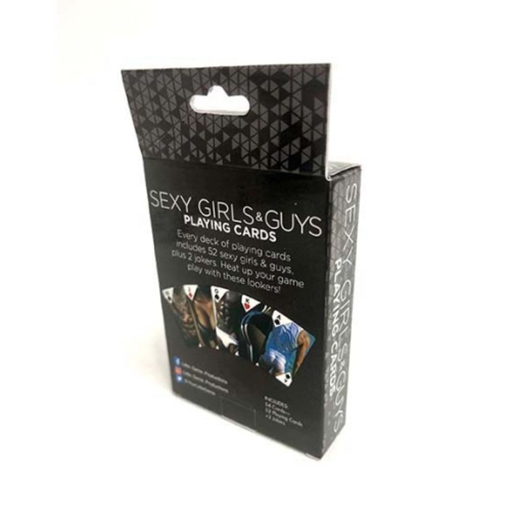Set de carti de joc sexy, LITTLE GENIE PRODUCTIONS, 52 carti