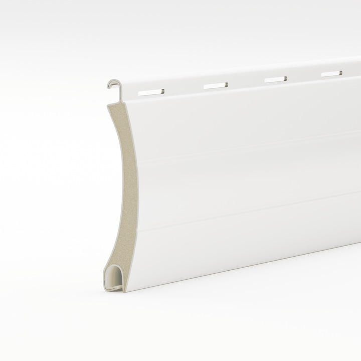 Set 5 lamele aluminiu 39 mm alb - 1.5m