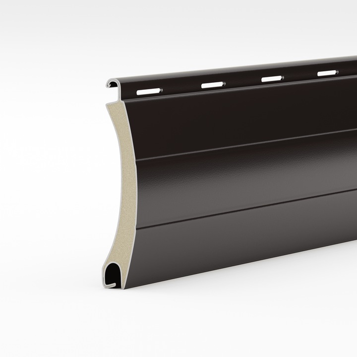 Set 5 lamele aluminiu 39 mm maro - 1m