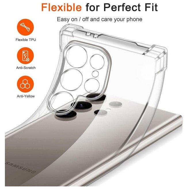 Husa Upzz® Shock Armor Magsafe Pentru Samsung Galaxy S26 ULTRA, Protectie Sporita, Silicon, Transparenta