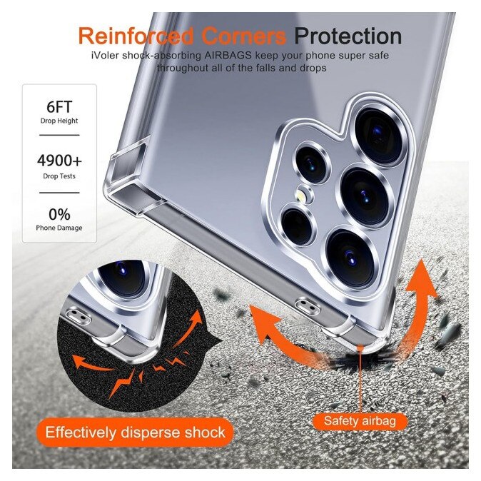 Husa Upzz® Shock Armor Magsafe Pentru Samsung Galaxy S26 ULTRA, Protectie Sporita, Silicon, Transparenta