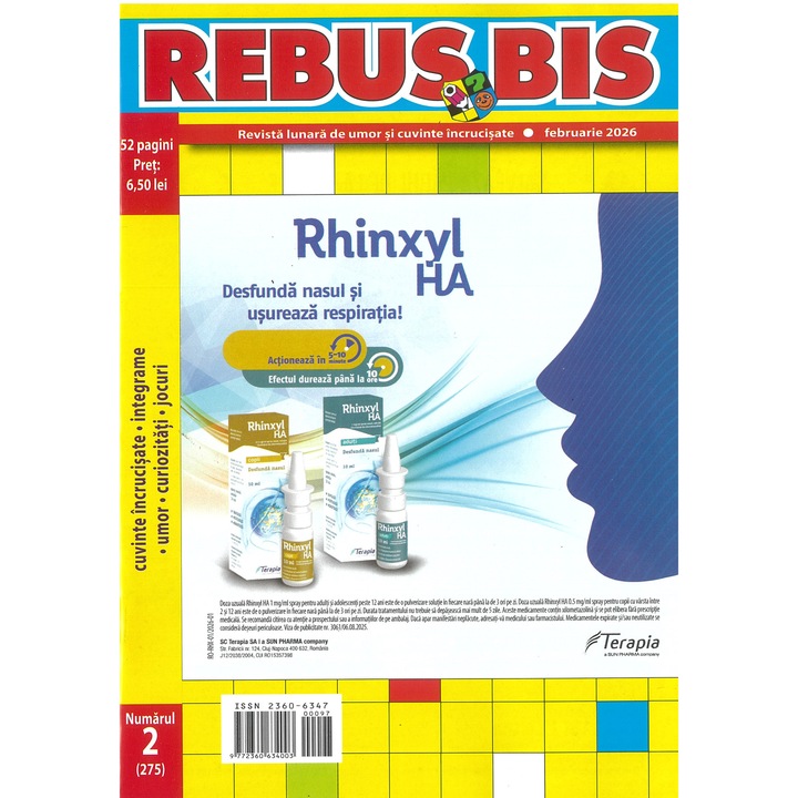 Rebus bis 2/275 - revista de cuvinte incrucisate - Publicatiile Flacara