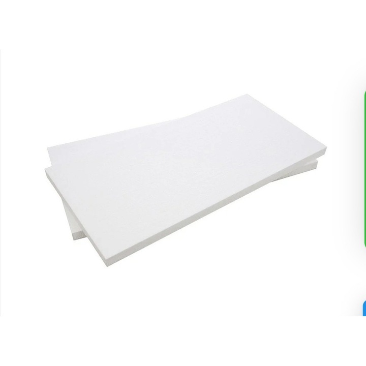 Fehér expandált polietilén lemez - hablap 20x20x3 cm, kárpitozáshoz vagy csomagoláshoz
