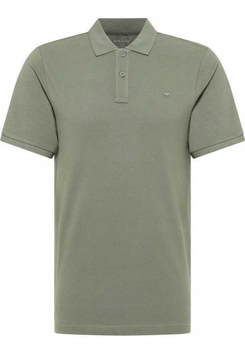 Мъжка поло тениска, Mustang, Style Palco, Regular Fit, С яка, С лого, Класически дизайн, Къси ръкави, Памук, 6XL INTL, Зелен