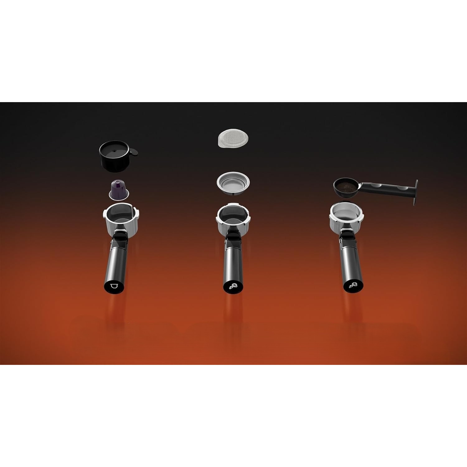 Espressor Manual cu Portafiltru, GRUNDIG KSM 6430, 1628W, 20 Bar