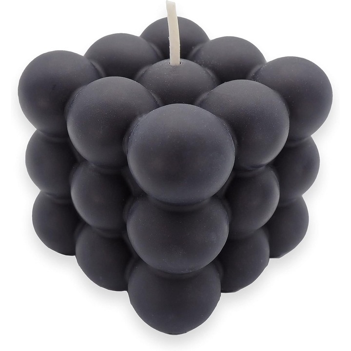 Lumanare LED, Bubble, Countryfield, 7, 5 cm, flacara LED 3D, negru