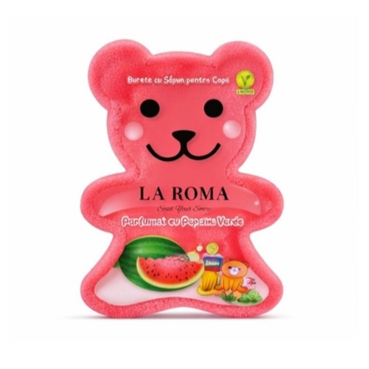 Burete baie cu sapun integrat aroma pepene exfoliant, calmant si relaxant, 150 g, La Roma