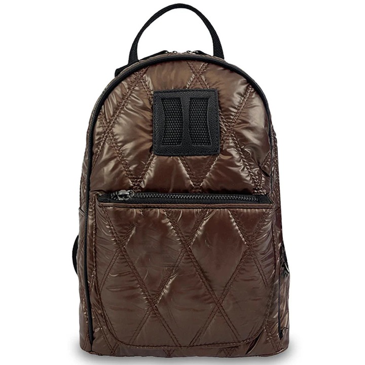 Rucsac fashion dama Hunter, Kaphe, 1 exterioara, 2 interioare, multicolor, 30x45cm