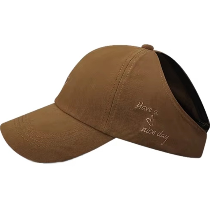 Бейзболна шапка IZMAEL YA-37760, тъмнокафява, универсален размер, регулируема каишка