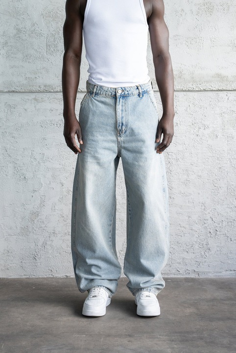 Férfi farmer Machinist, Balloon Fit Baggy, Kék