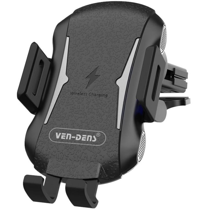 Ven-Dens VD-WLC002 vezeték nélküli telefontartó, fekete, kompakt, állítható
