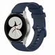 Szilikon szíj, kompatibilis Huawei óra GT2 / GT3 42mm, Samsung Galaxy okosóra 4 / 5 / 6 / 7 / FE, Garmin Forerunner 165 / 245 / 55 / 645, Venu / SQ, Vivoactive 3 / 5 / Music, Amazfit Bip, GTR 42mm, GTS 2 / 3 / 4 / Mini, BEST ACCESSORIES, 20mm, sötétkék