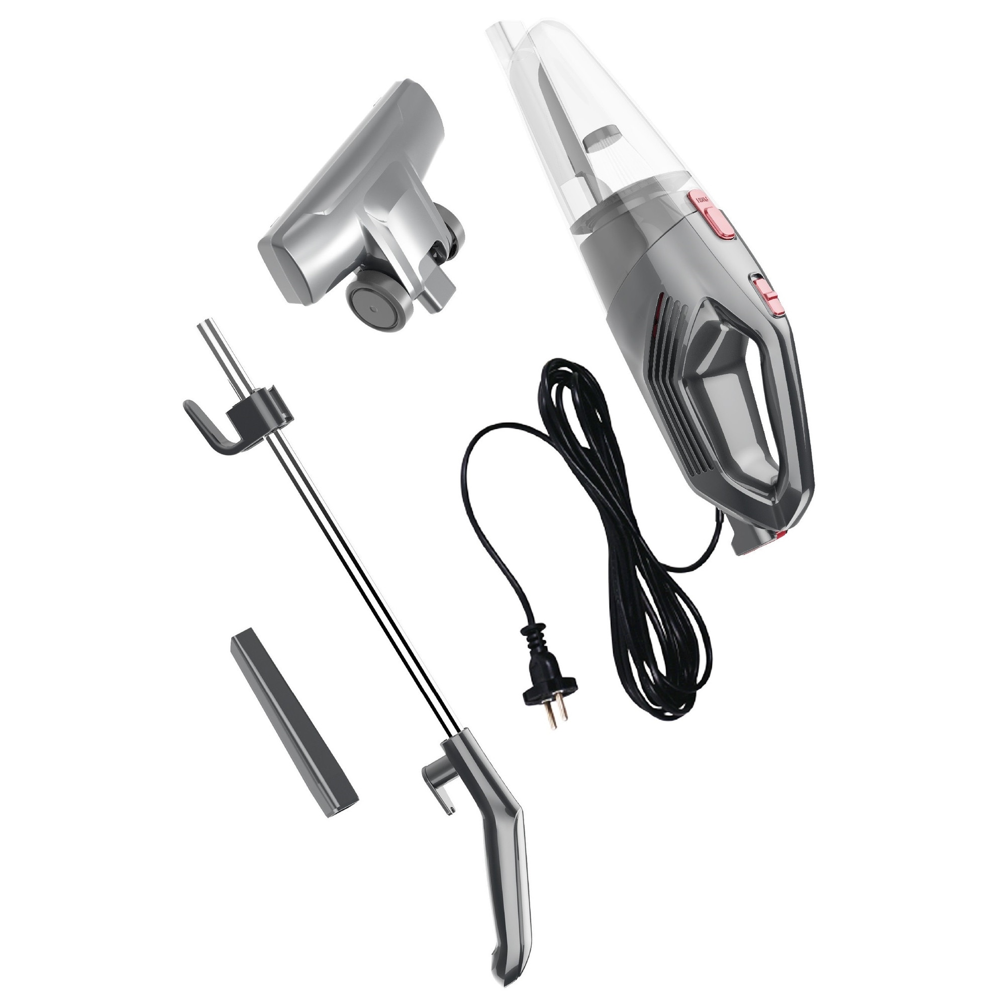 Aspirator vertical 2in1 VICTRONIC, 600-800W, filtru HEPA, cablu 5m, gri