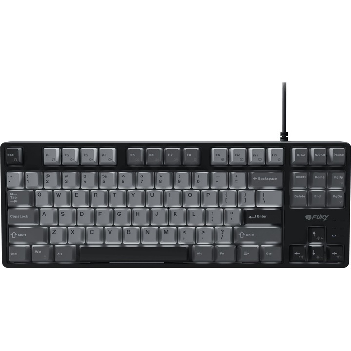 Геймърска клавиатура FURY Gaming Kanabo K2, Черен/сив, USB