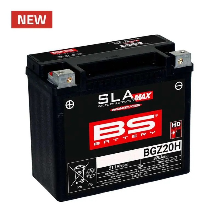 Acumulator BS BATTERY BGZ20H MAX 12V 120AH 176x89x154mm
