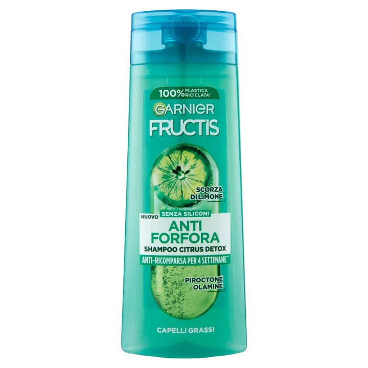 Шампоан Garnier Fructis Anti-пърхот 250ml, унисекс, нормална коса, цитрусова свежест