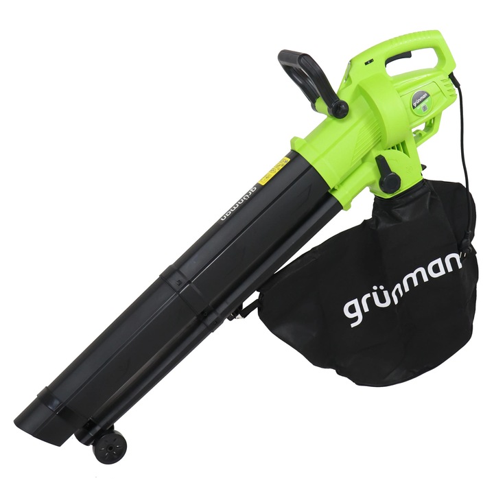 Suflanta / aspirator frunze Grunman SAF-2800G Pro, electrica, 2800 W, sac 45 l
