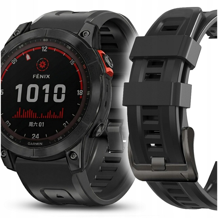 Pasek siliconic QuickFit 26mm pentru ceasuri Garmin, 10 culori disponibile, dimensiuni 125x95mm