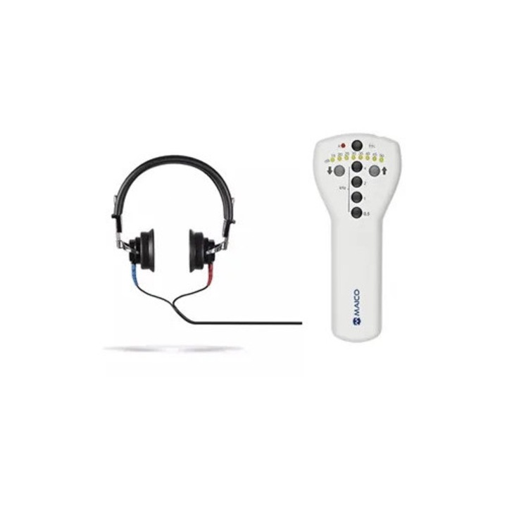 Audiometru portabil MAICO MA1, design ergonomic, 15-50 dB, cu casti DD45