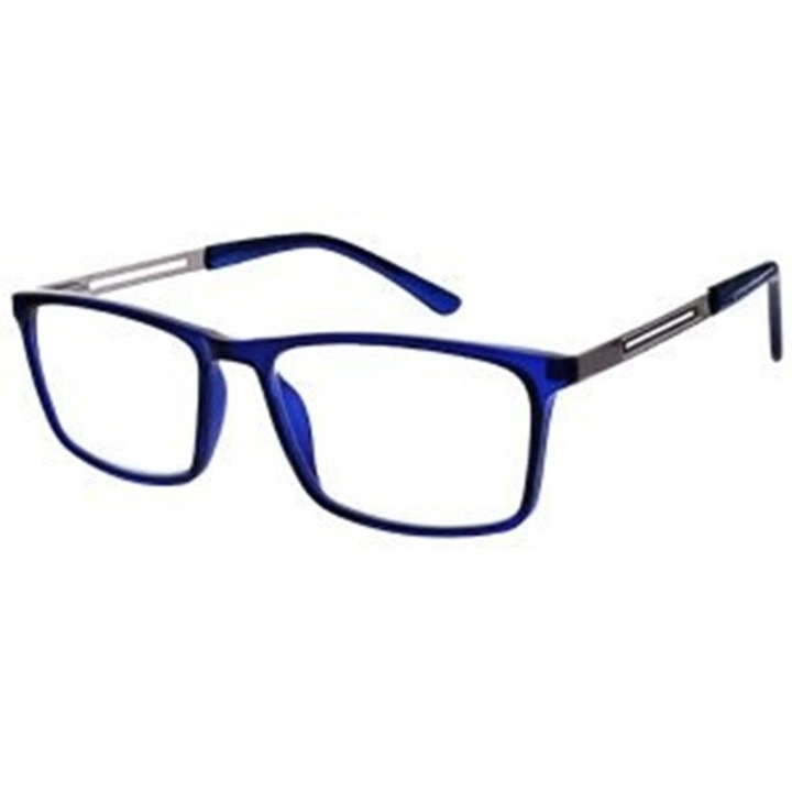 Ochelari Readers, lentile organice asferice, filtru Blue Light Block, albastri, cu carcasa de protectie