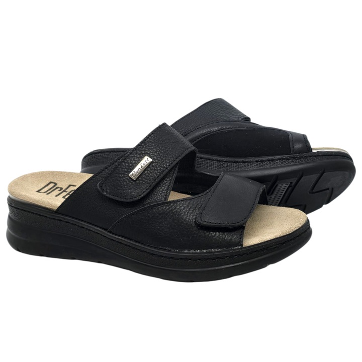 Saboti medicali Dr Feet 5012 - dama, Negru, 39