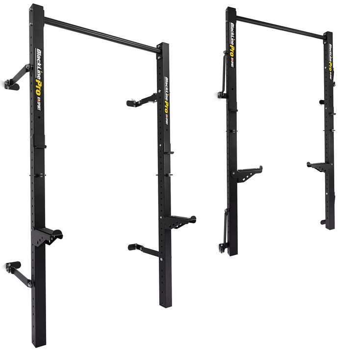 Suport Haltera Pliabil Rack, K-SPORT, KSG011, Otel Polonez, Economisire Spatiu, Protectie Cauciuc Si Asecurare, Inaltime Reglabila, Compatibil Bara Olimpica, Sarcina Maxima 350 kg, Ideal Pentru Squats Si Bench Press, Negru/Rosu
